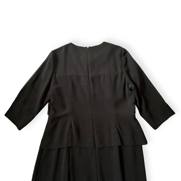 Yuki Torii (Japanese Designer) Black Midi Dress, Size 15 (Japanese) - Picture 5 of 16